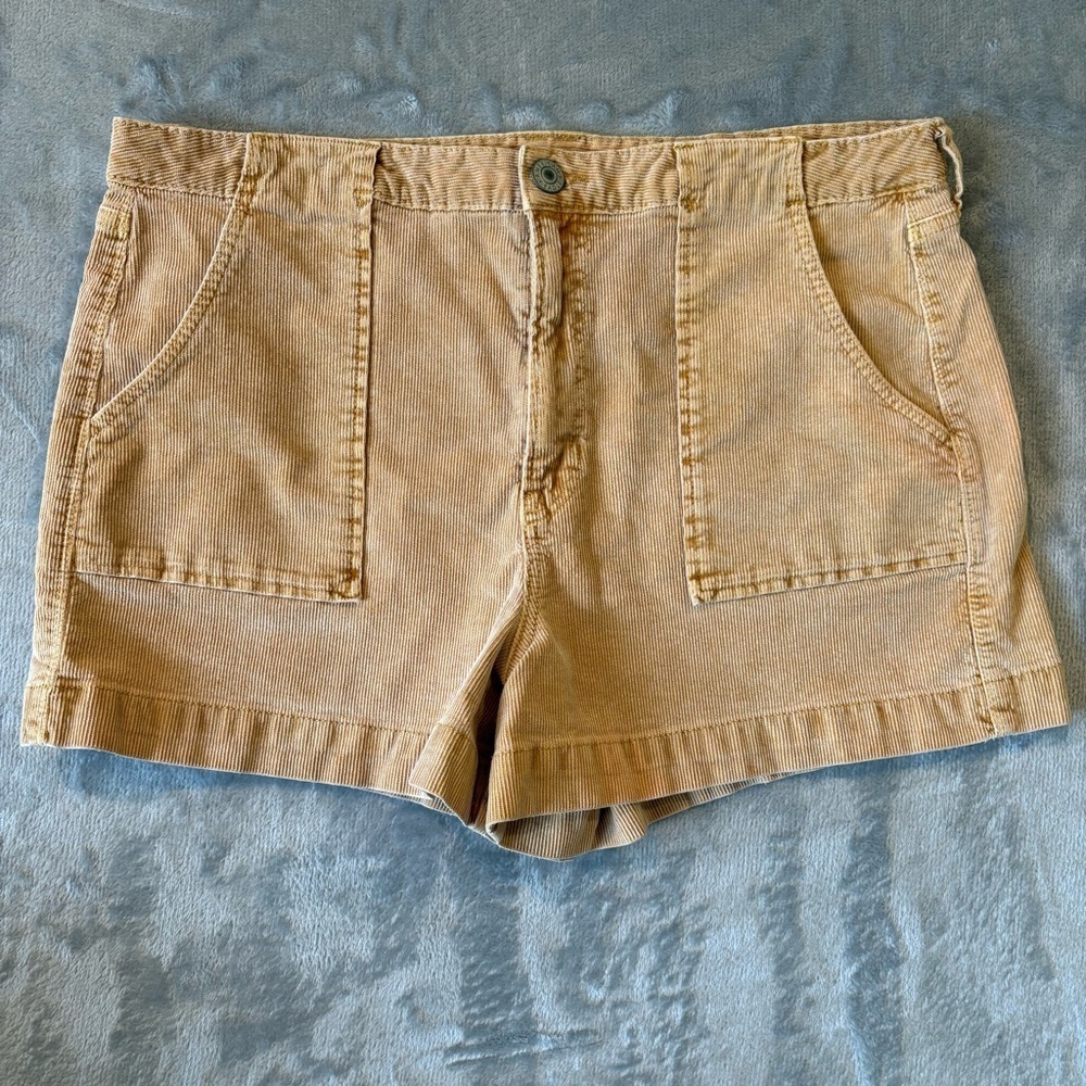 American Eagle Corduroy Mini Super Stretch Shorts Sz 16